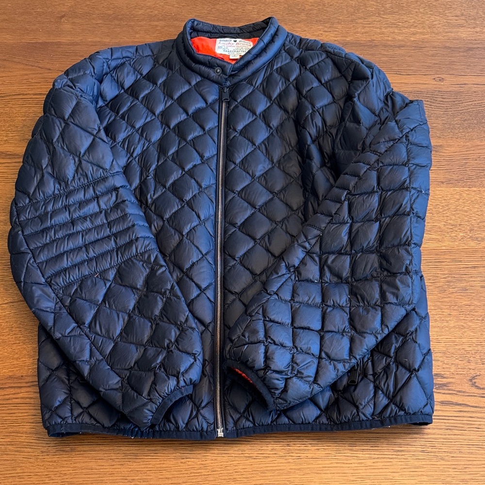 Lucky Brand men’s Quilted Navy bomber jacket
